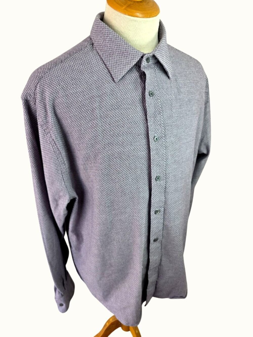 Joseph A Bank Reserve Cashmere Cotton Dress Business Casual Men XL Gray/Lavender
